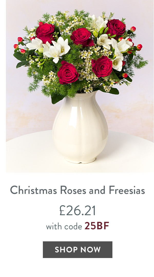 Christmas Roses and Freesias - only &pound;26.21 with code