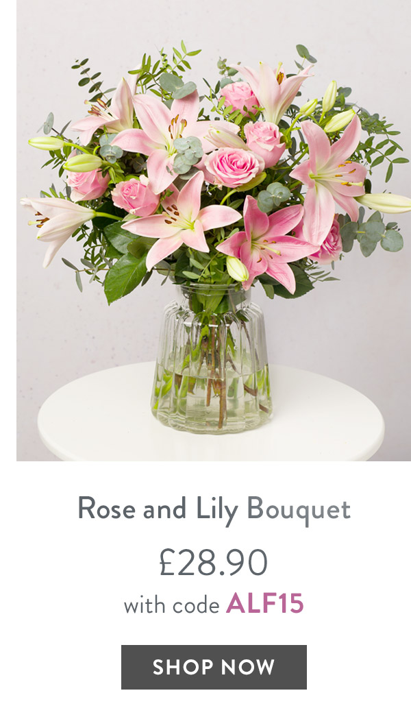 Rose and Lily Bouquet - only &pound;28.90 with code