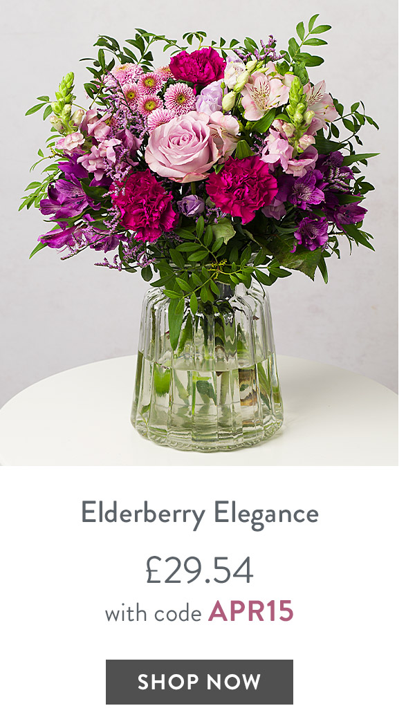Elderberry Elegance - only &pound;29.54 with code