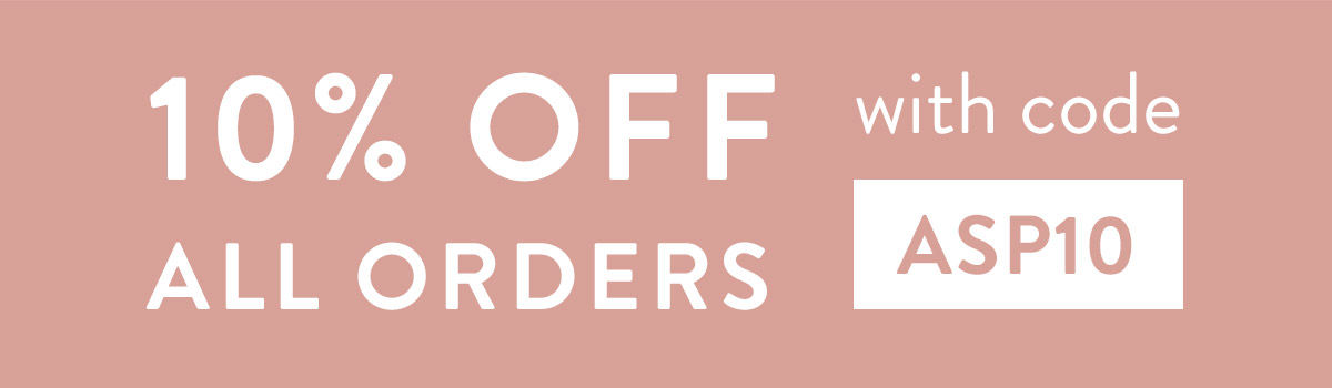 10% off all orders with code ASP10
