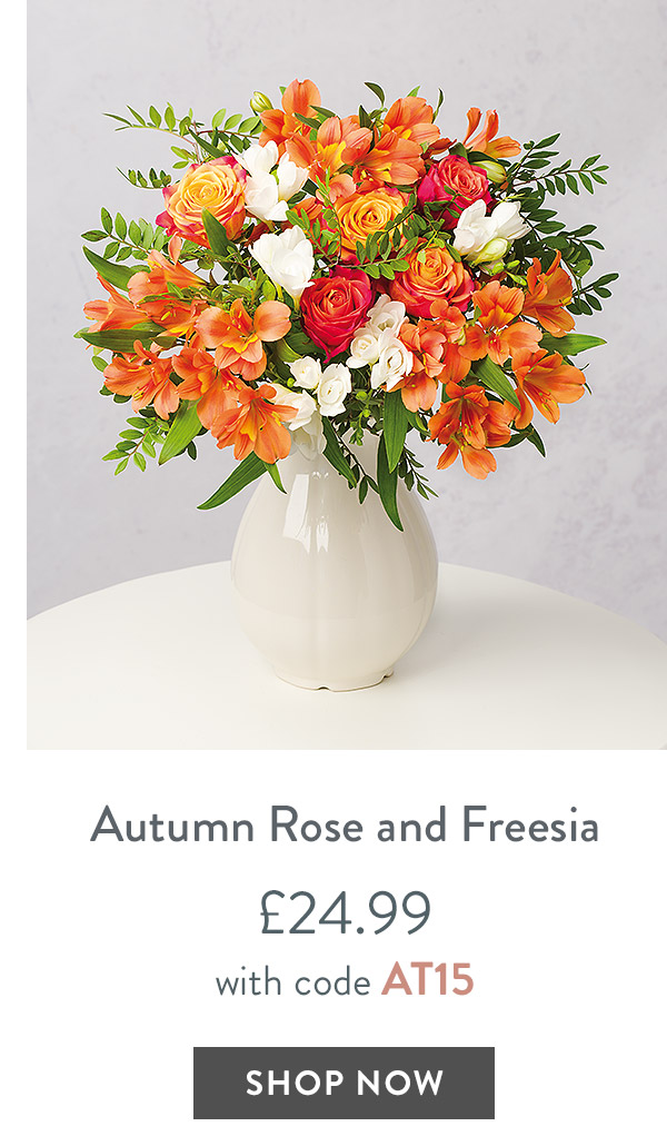 Autumn Rose and Freesia - only &pound;24.99 with code