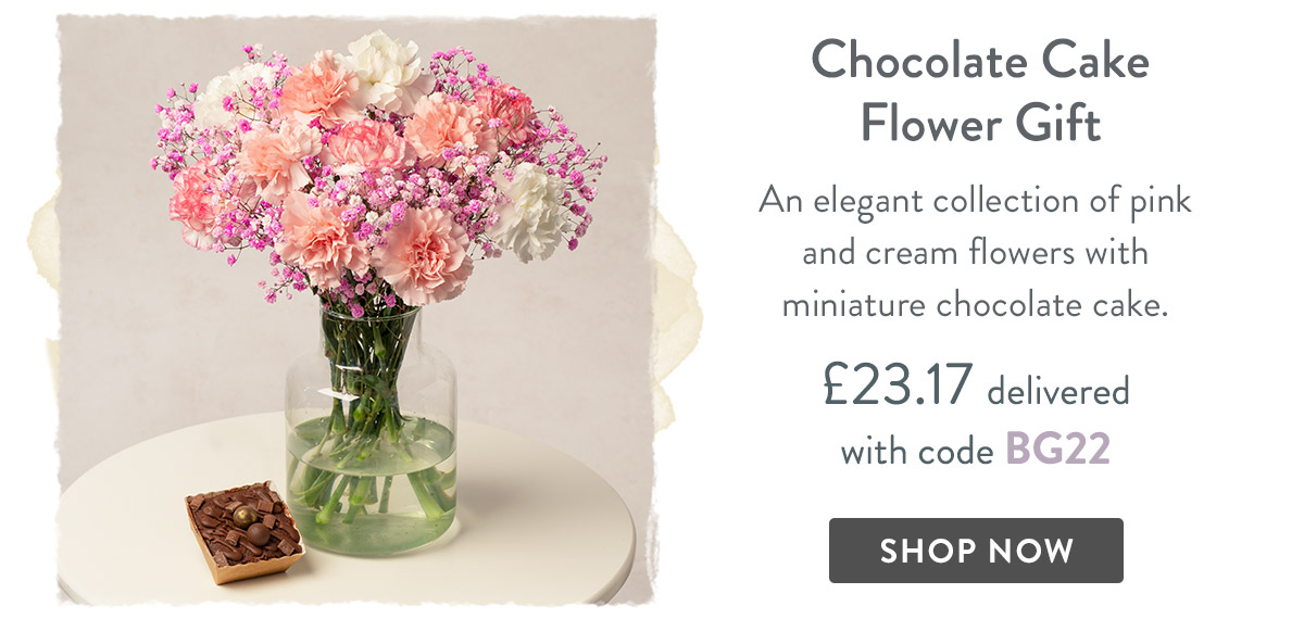 Chocolate Cake Flower Gift - only &pound;23.17 delivered