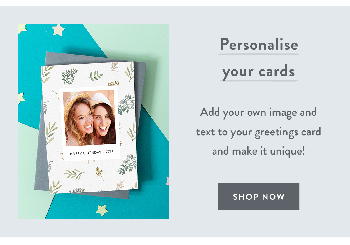Personalise your cards