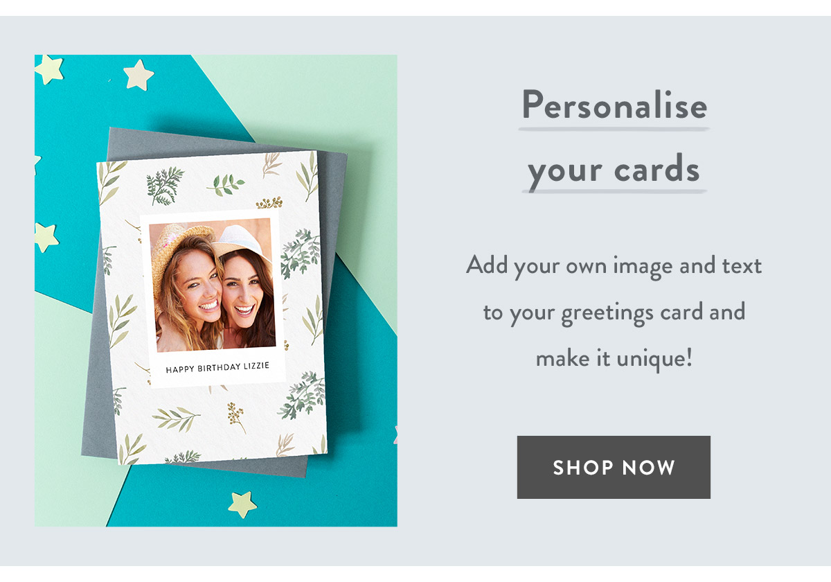 Personalise your cards
