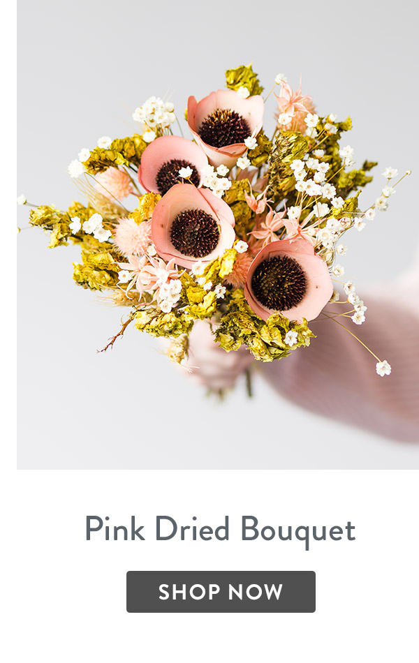 Pink Dried Bouquet - only &pound;19.25 delivered