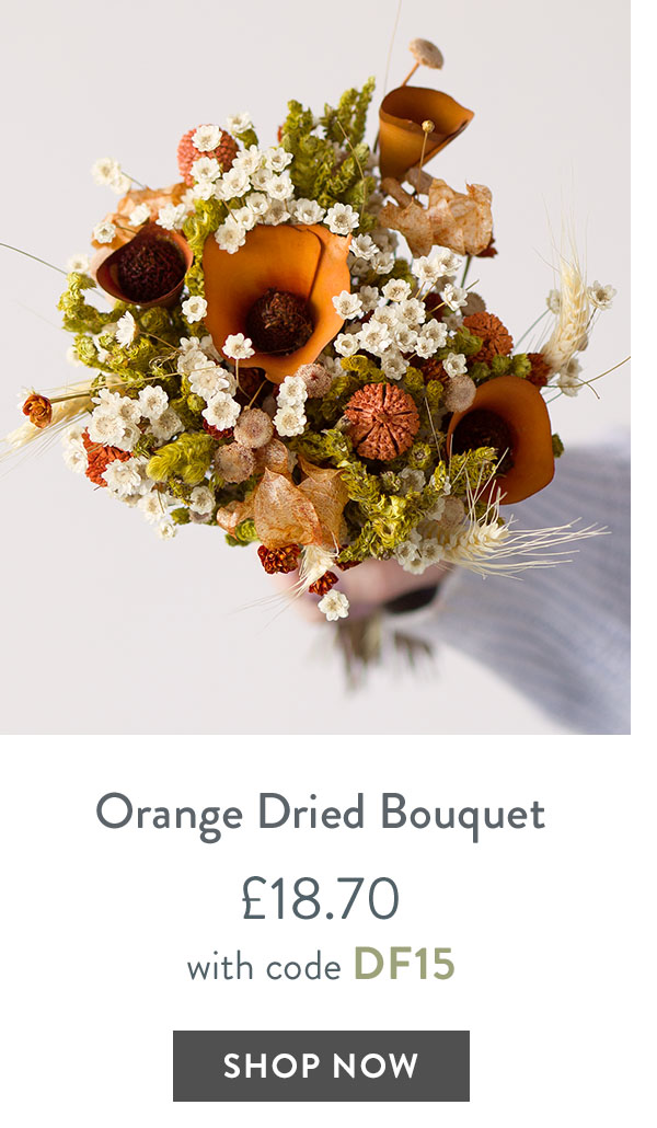Orange Dried Bouquet - only &pound;18.70 with code DF15