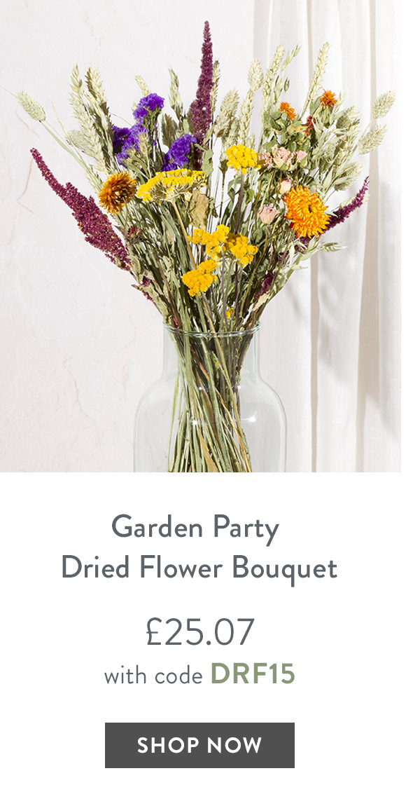 Garden Party Dried Flower Bouquet - only &pound;25.07 with code