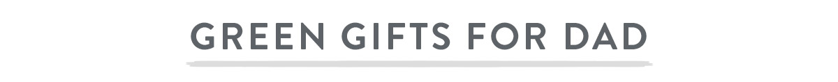 Green Gifts for Dad