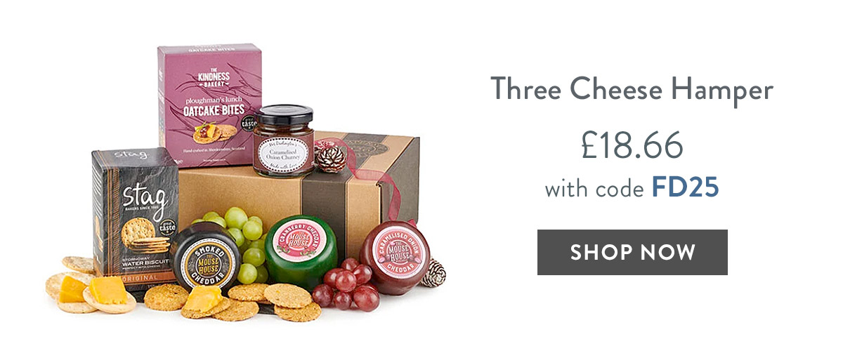 Three Cheese Hamper - only &pound;18.66 with code