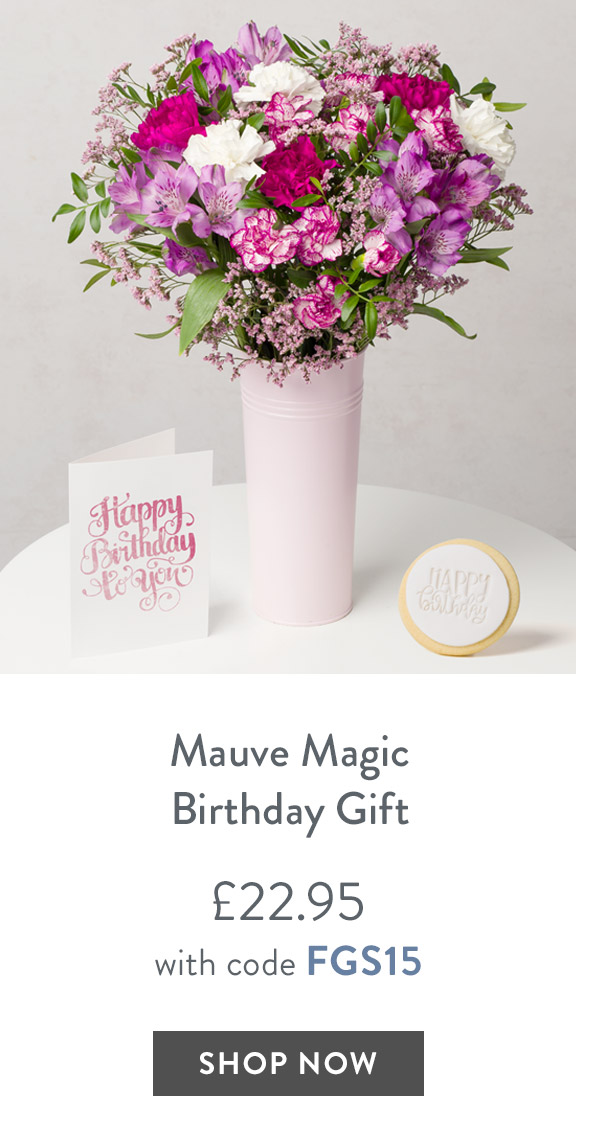 Mauve Magic Birthday Gift - only &pound;22.95 with code