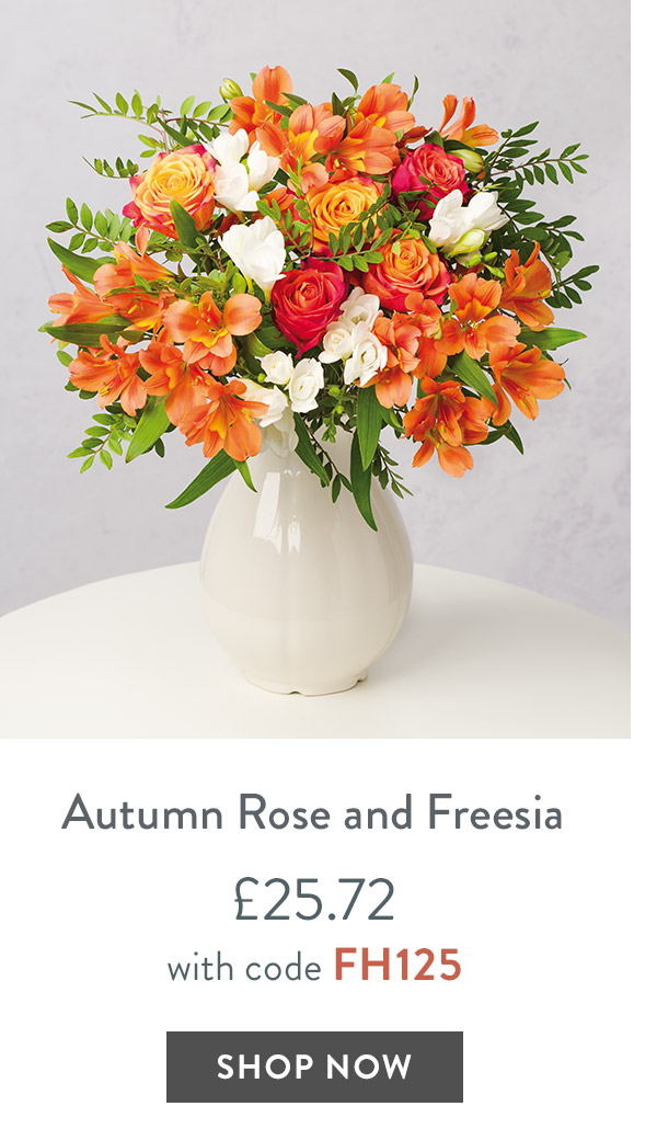Autumn Rose and Freesia - only &pound;25.72 with code