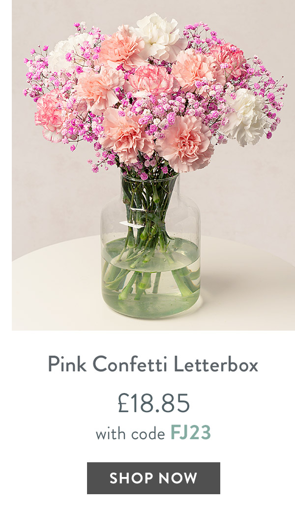 Pink Confetti Letterbox - only &pound;18.85 with code
