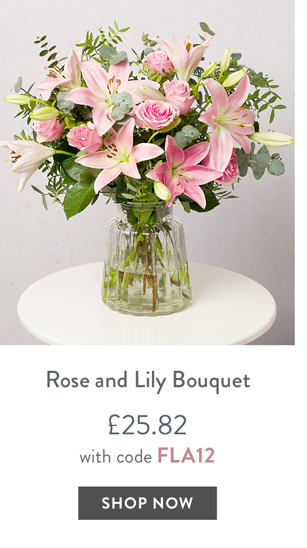 Rose and Lily Bouquet - only &pound;25.82 with code