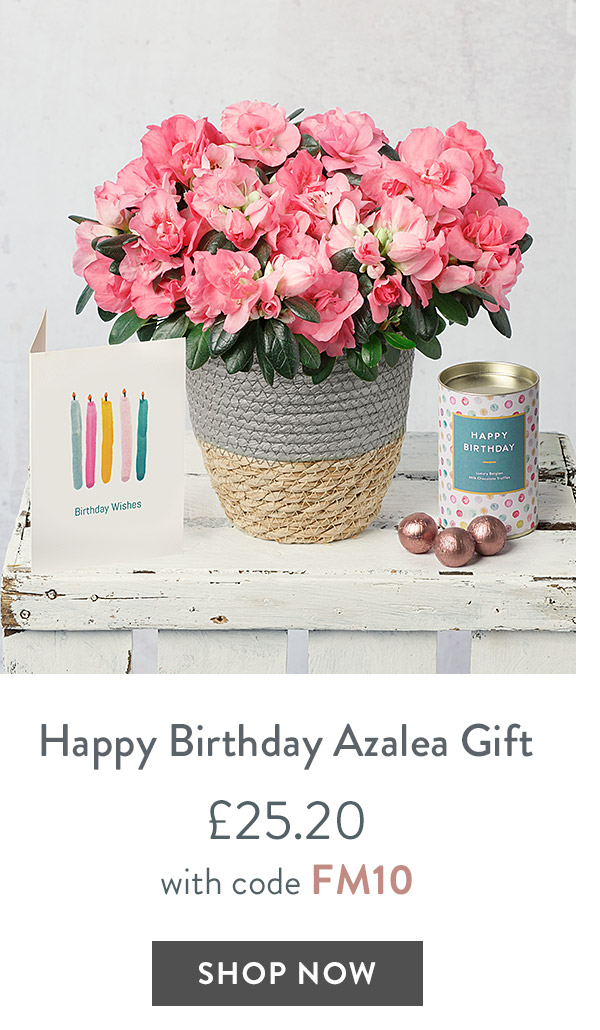Happy Birthday Azalea Gift - only &pound;25.20 with code