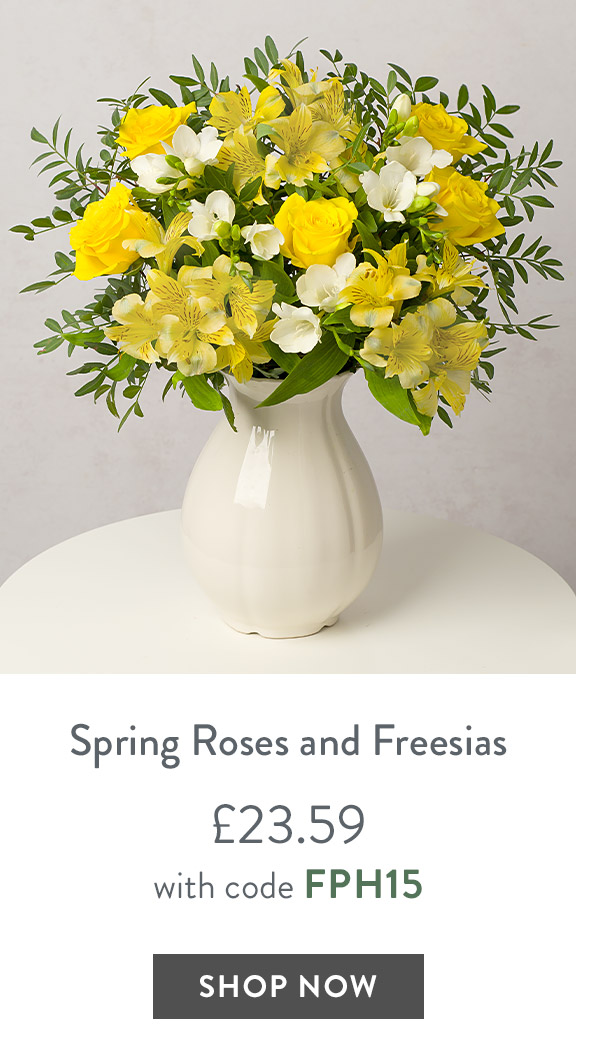Spring Roses and Freesia - only &pound;23.59 with code