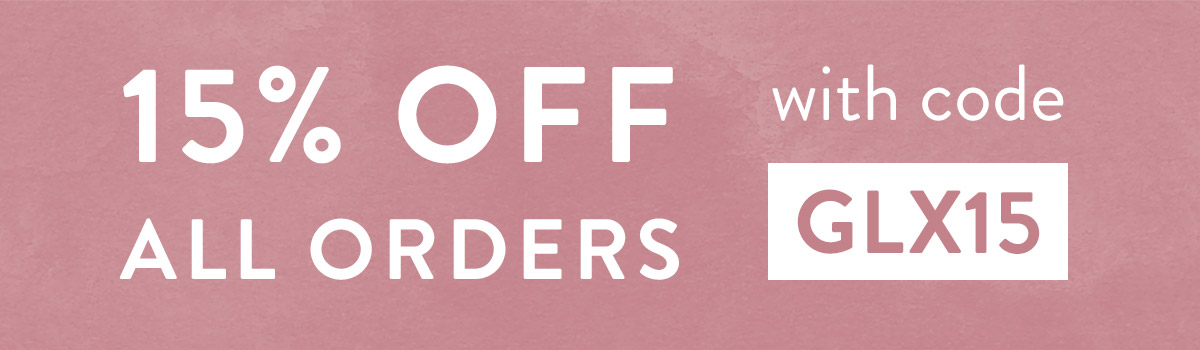 15% off all orders with code GLX15
