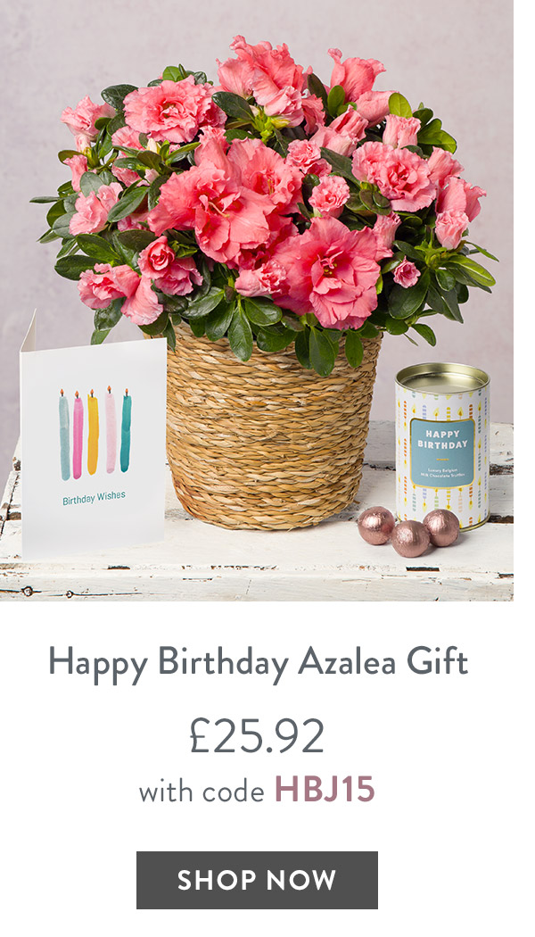 Happy Birthday Azalea Gift - only &pound;25.92 with code