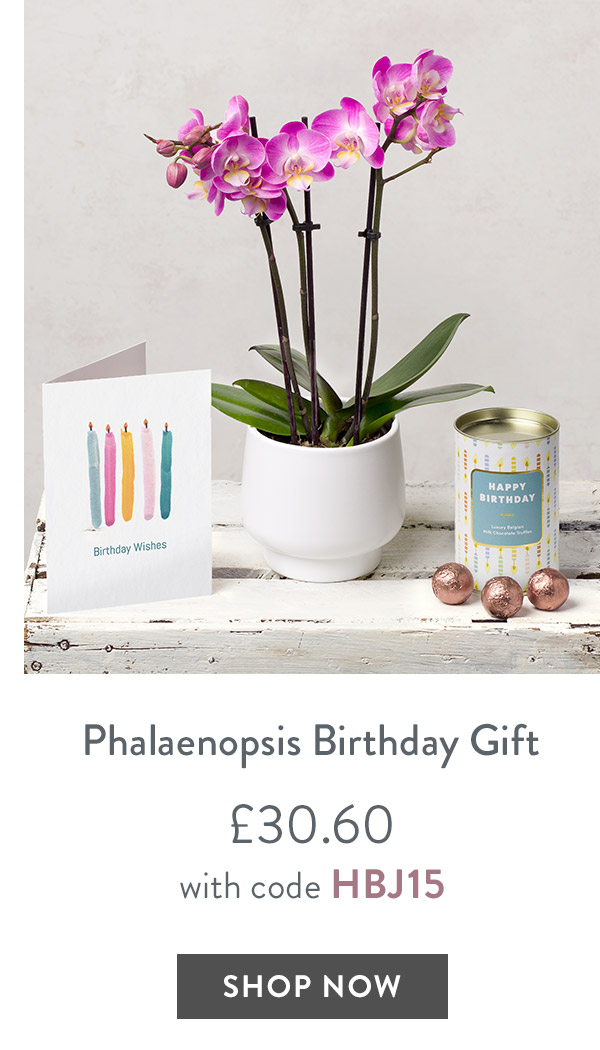 Phalaenopsis Birthday Gift - only &pound;30.60 with code
