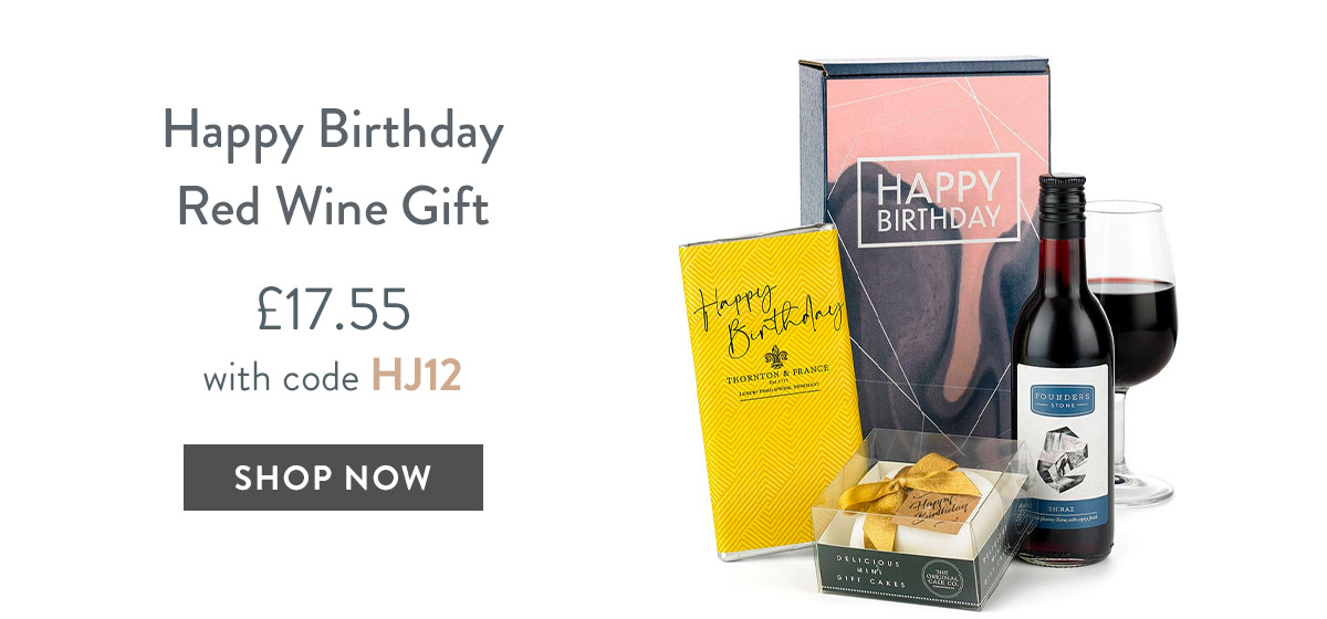 Happy Birthday Red Wine Gift - only &pound;17.55