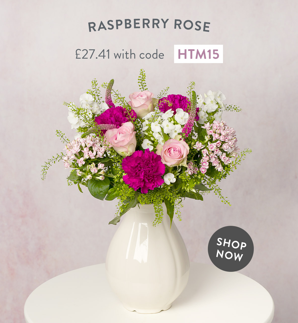 Raspberry Rose - only &pound;27.41 with code