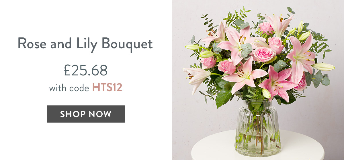 Rose and Lily Bouquet - only &pound;25.68