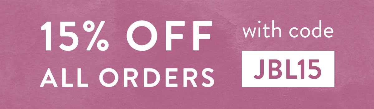 15% off all orders with code JBL15