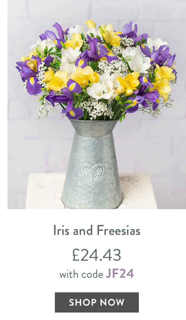 Iris and Freesias - only &pound;24.43 with code