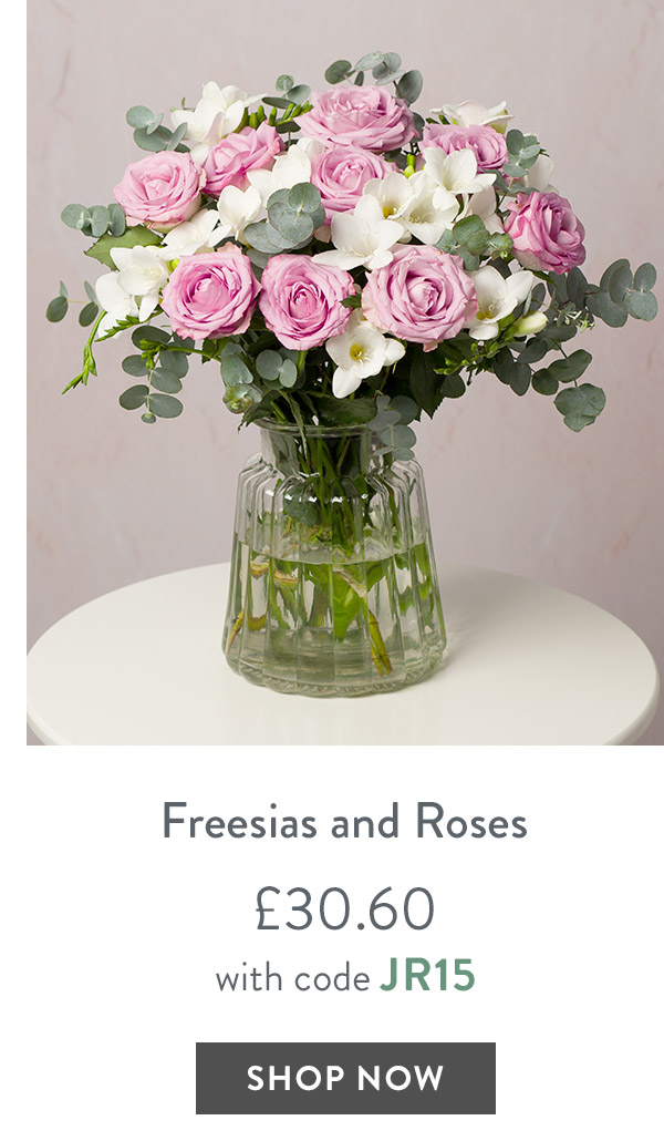 Freesias and Roses - only &pound;30.60 with code