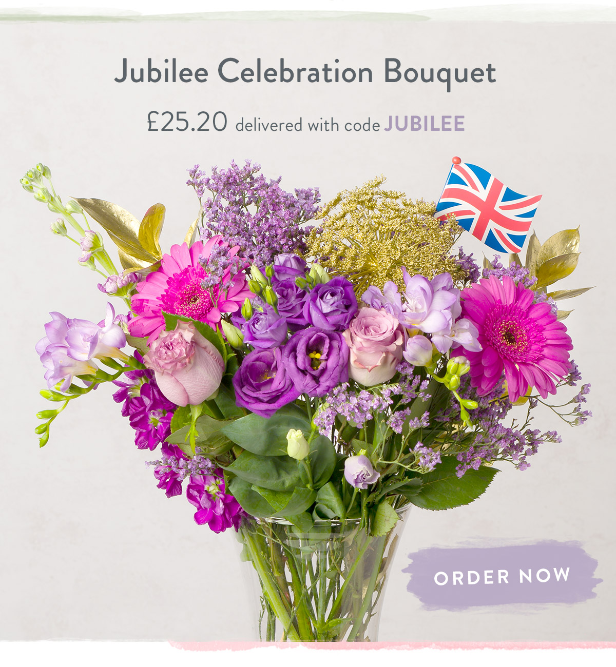 Jubilee Celebration Bouquet - Only &pound;25.20 delivered with code