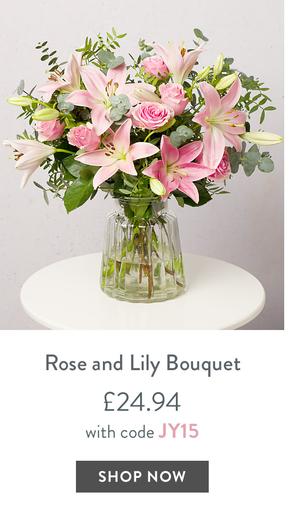 Rose and Lily Bouquet - only &pound;24.94 with code