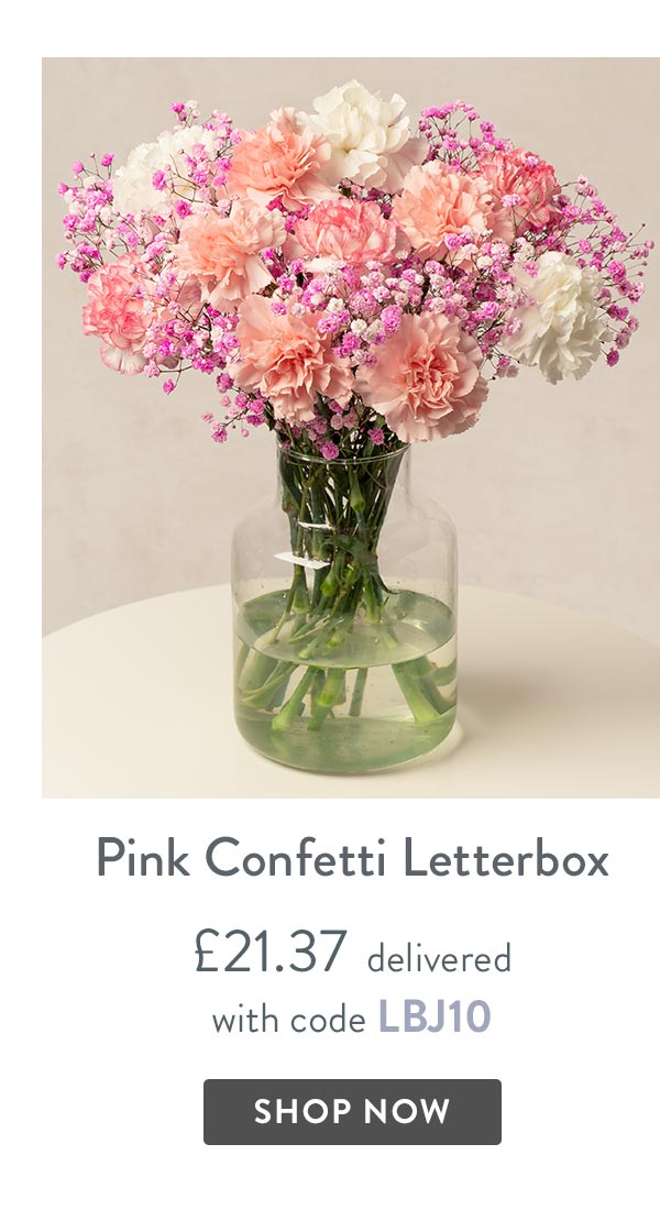 Pink Confetti Letterbox - only &pound;21.37 delivered