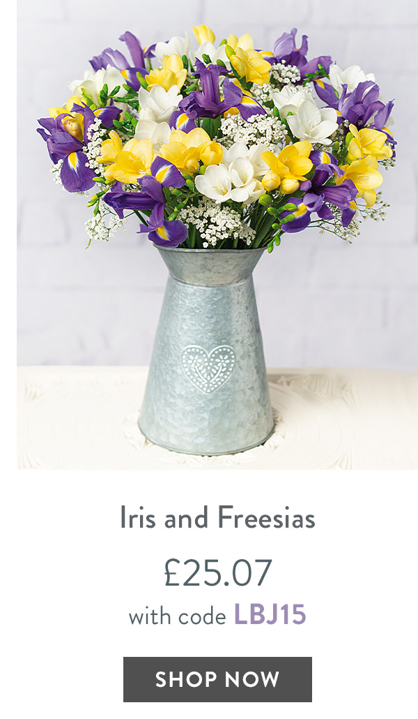Iris and Freesias Letterbox - only &pound;25.07 with code
