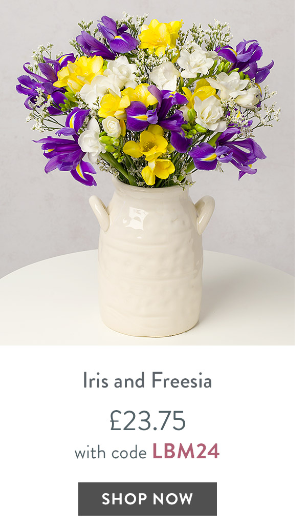 Iris and Freesia Letterbox - only &pound;23.75 with code