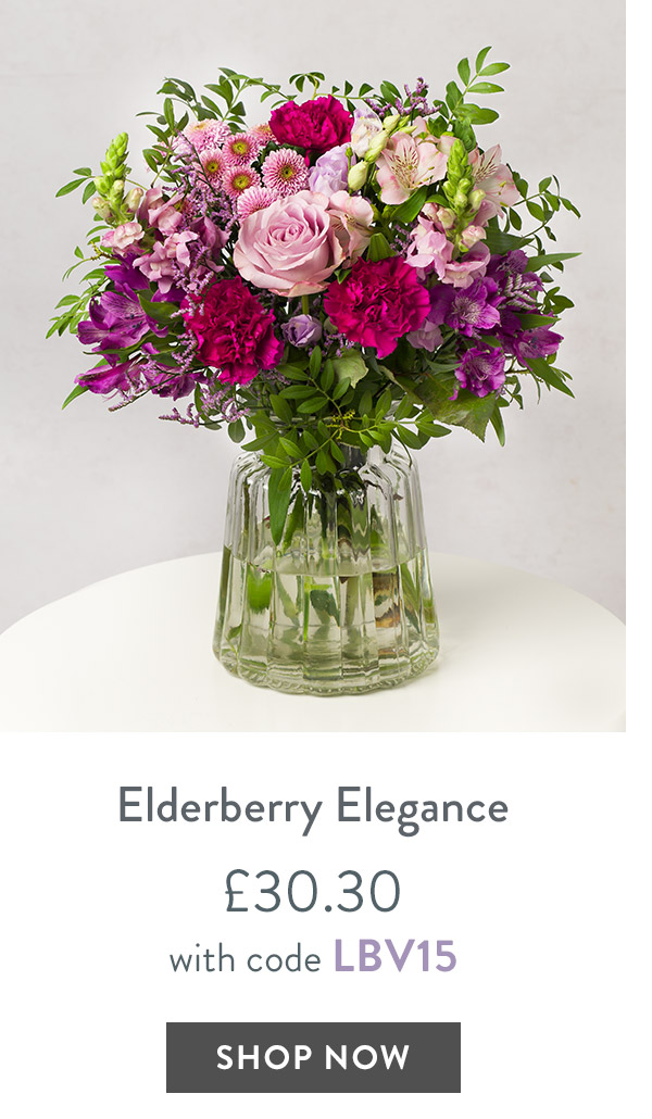 Elderberry Elegance - only &pound;30.30 with code