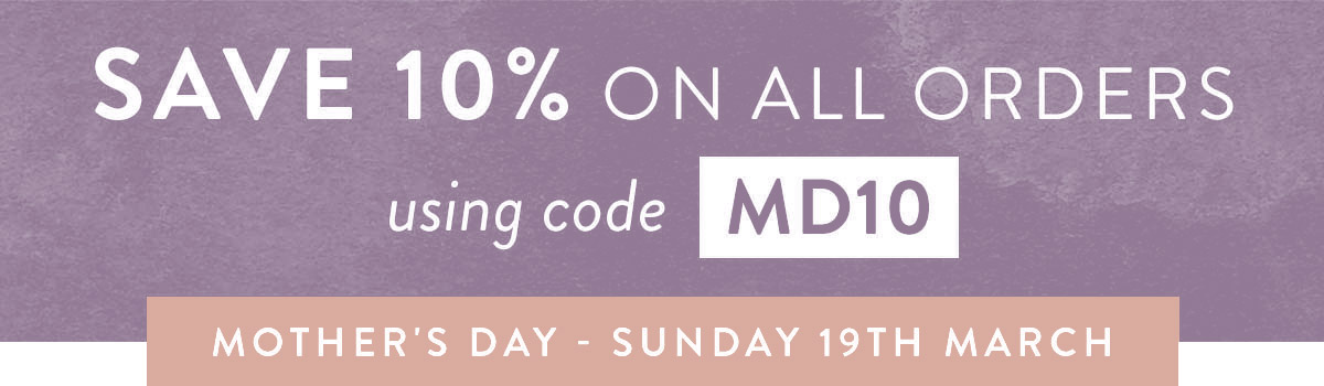 10% off all orders with code MD236