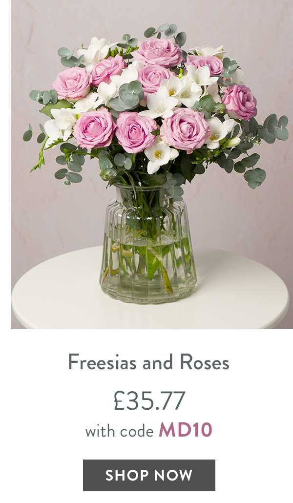 Freesias and Roses - only &pound;35.77 with code