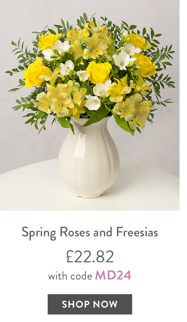 Spring Roses and Freesias - only &pound;22.82 with code