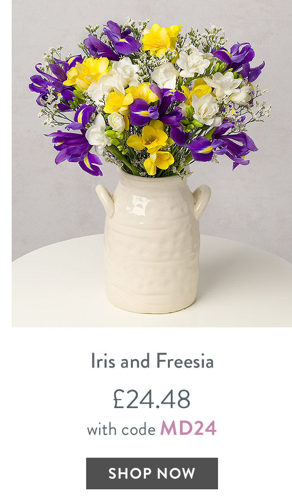 iris and Freesias - only &pound;24.48 with code