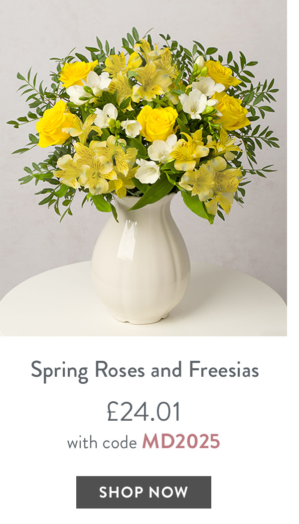 Spring Roses and Freesias - only &pound;24.01 with code