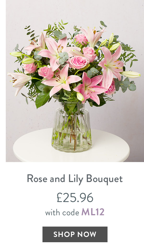 Rose and Lily Bouquet - only &pound;25.96 with code