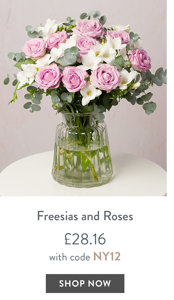 Freesias and Roses - only &pound;28.16 with code