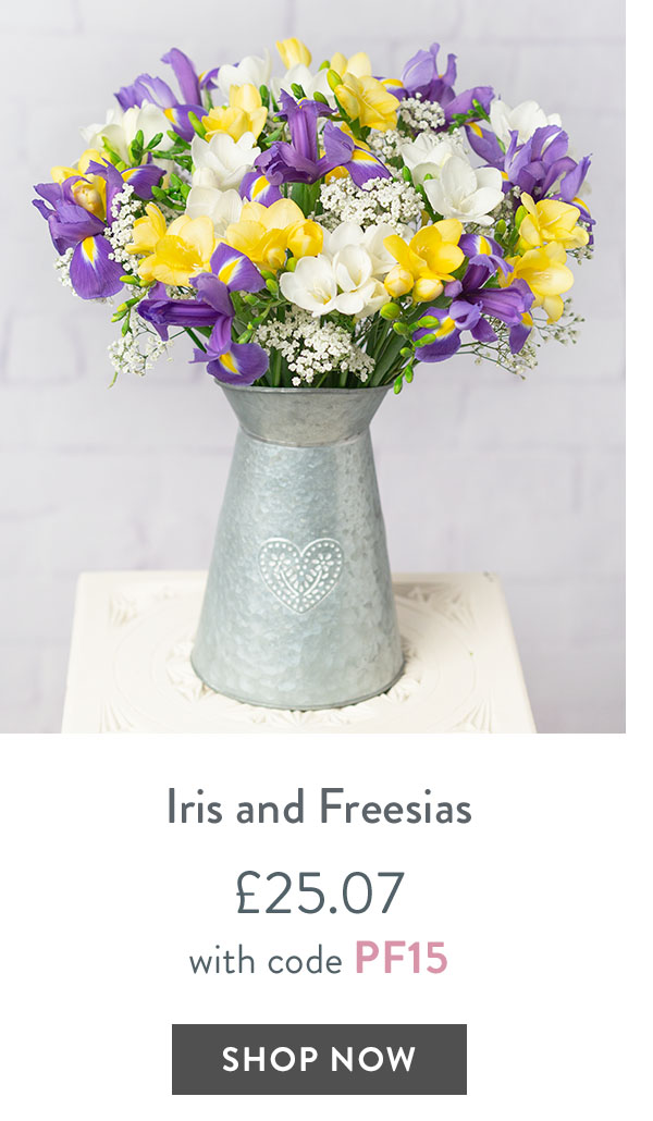 Iris and Freesias - only &pound;25.07 with code