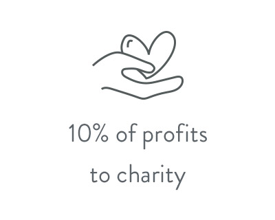 10% of profits to charity
