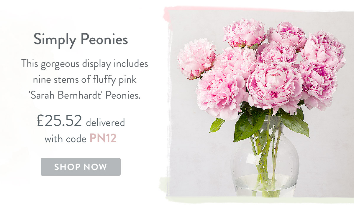 Simply Peonies - Only &pound;25.52 delivered with code