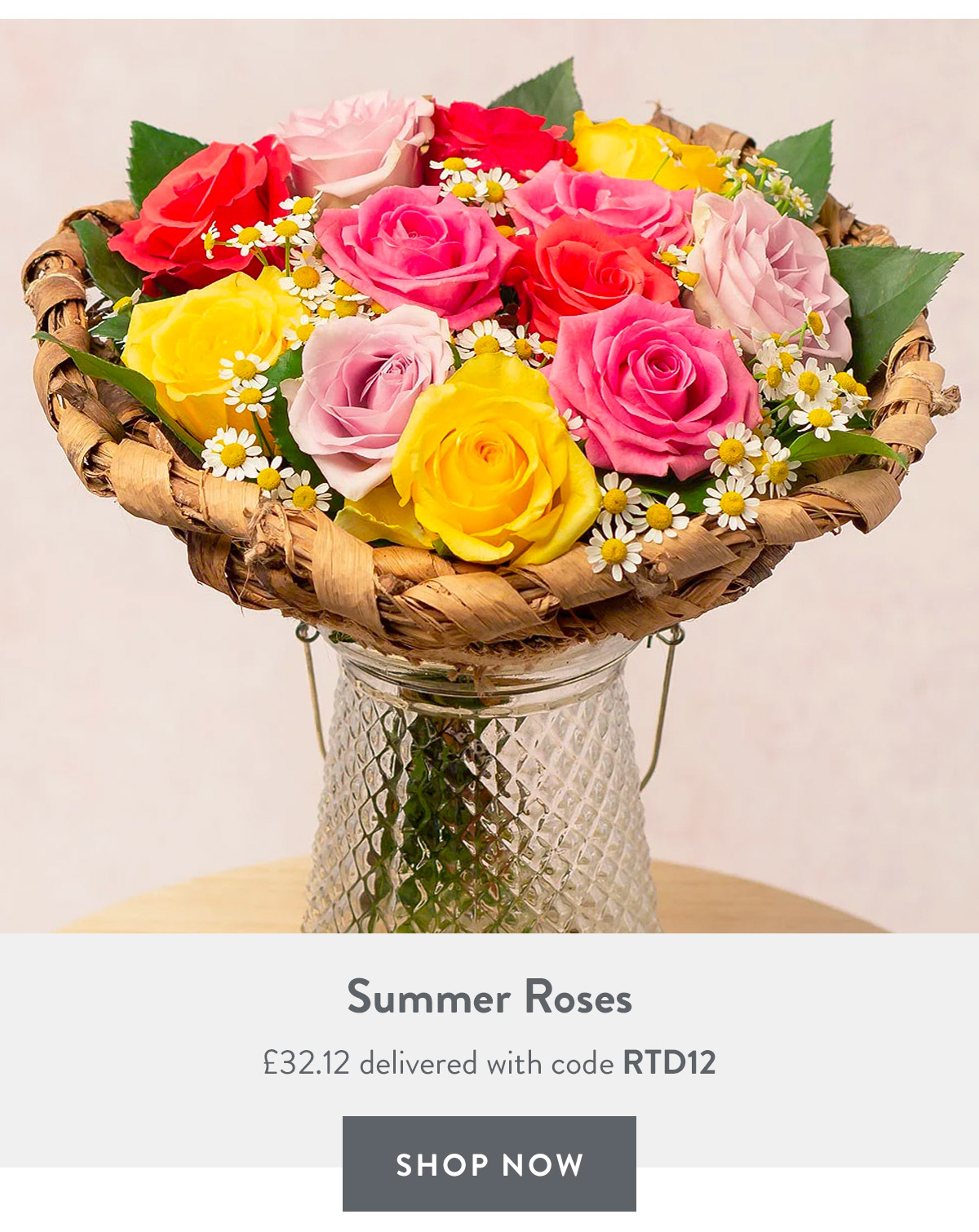 Summer Roses - only &pound;32.12 delivered