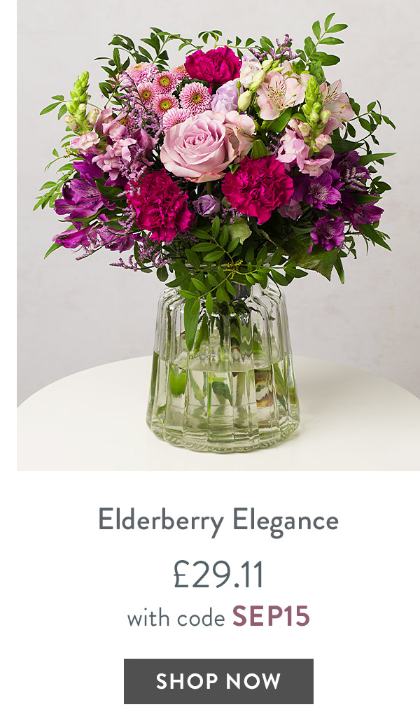 Elderberry Elegance - only &pound;29.11 with code
