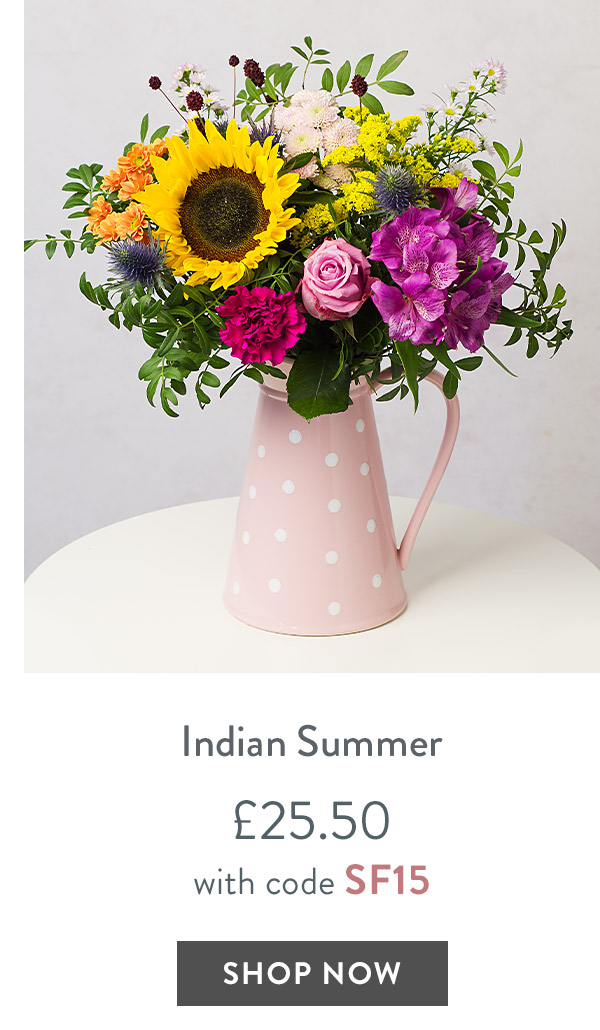 Indian Summer - only &pound;25.50 with code