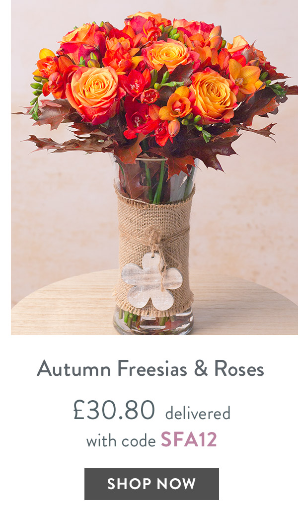 Autumn Freesias & Roses - only &pound;30.80 delivered