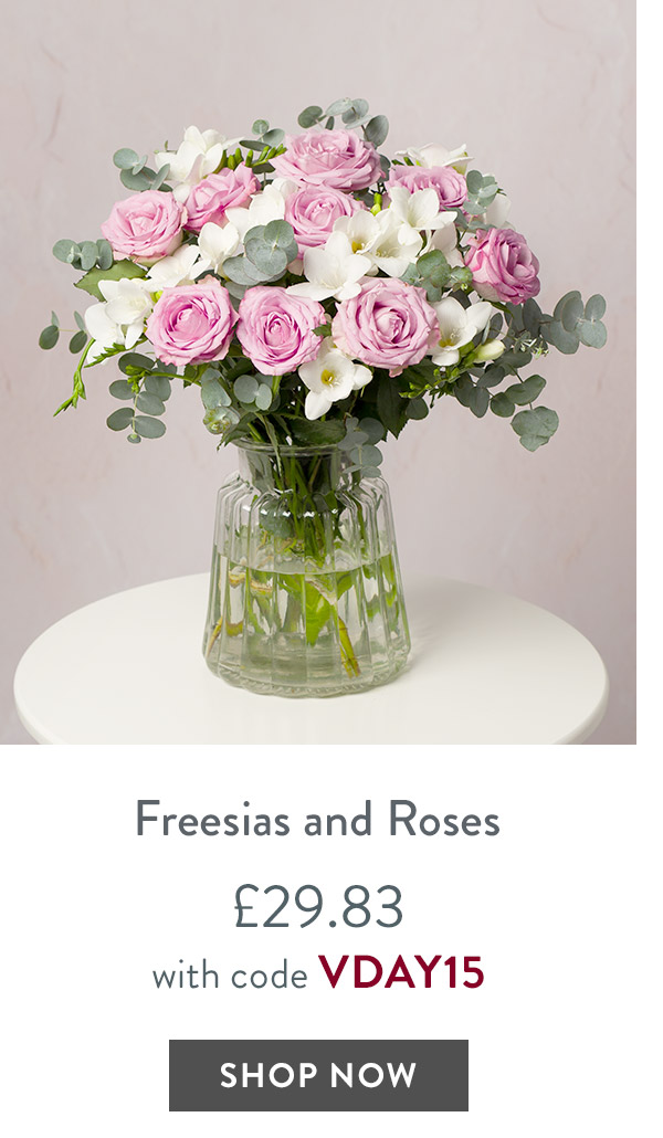 Freesias and Roses - only &pound;29.83 with code