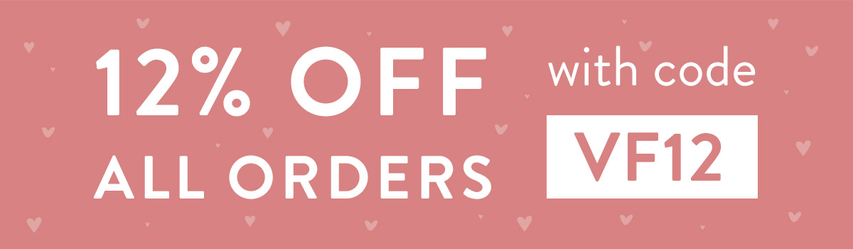 12% off all orders with code VF12